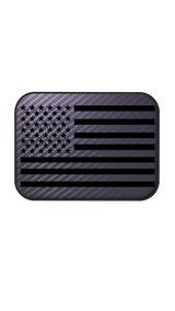 Xtend motorcycle foot pegs - Interchangeable Face Plate - USA Flag - Dark purple and Black style